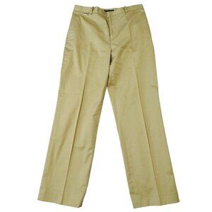 Lauren Ralph Lauren High Rise Pants Womens Size 10 Stretch Khaki Bare Back